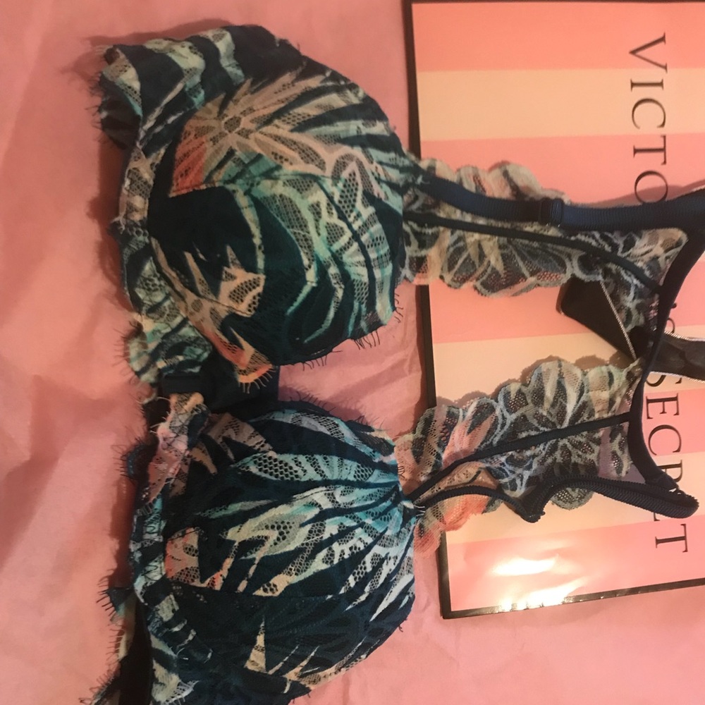 Blue floral Bra and pantie set